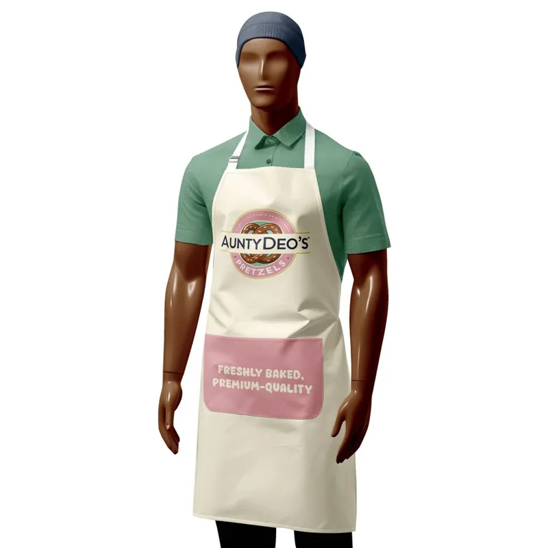 AuntyDeo's branded staff apron